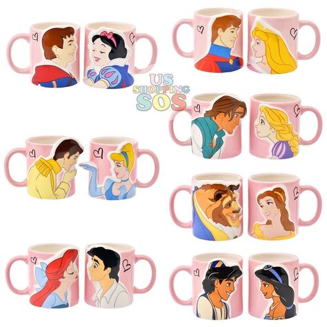 𝐔𝐒𝐒𝐡𝐨𝐩𝐩𝐢𝐧𝐠𝐒𝐎𝐒 𝐒𝐡𝐨𝐩𝐩𝐢𝐧𝐠 𝐒𝐞𝐫𝐯𝐢𝐜𝐞 on Instagram: “Exclusive Pair Mugs Sets are released at Japan 🇯🇵Disney Store Today!! - Body (each): Height approx. 9.8 x Width 11.7 x Depth 8.2 (cm) -…” Disney Animators Collection Dolls, Princess And Prince, Spirit Week Outfits, Disney Mug, Disney Animators Collection, Disney Mugs, Disney Princess Art, Princess Art, Dressing Room Design