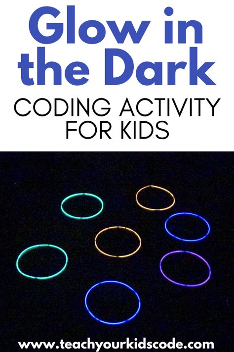 This fun glow in the dark coding activity will teach your kids about cause and effect! It's easy to set up and only needs glow stick necklaces too. Have a fun time while teaching your kids to code. Glow In The Dark Stem Activities, Steam Night, Stem Night, Lent Ideas, Unplugged Coding Activities, Cause And Effect Activities, Glow Games, Easy Stem, Glow Stick