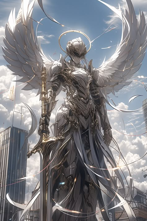 Angelic Armor, Cyberpunk Angel, Angel Armor, Warrior Concept Art, Angel Warrior, Gundam Art, Wow Art, Fantasy Armor, Armor Concept