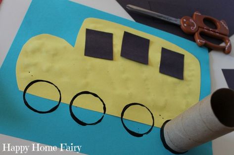 Preschool Crafts School Theme, School Bus Activities, Bus Activities, School Bus Craft, Wheels On The Bus Song, Bus Craft, School Bus Crafts, Back To School Crafts For Kids, Preschool Transportation