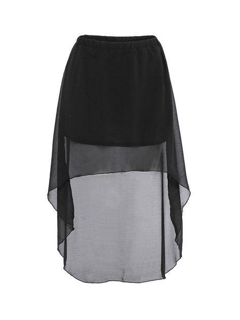 Mullet Skirt, Black High Low Skirt, Black Chiffon Skirt, Hi Low Skirt, Chiffon Skirts, Pastel Skirt, Skirt Chiffon, Hi Low Skirts, Skirts Short