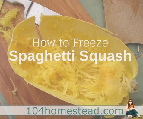 Freezing Spaghetti, Freeze Spaghetti Squash, Freeze Spaghetti, Freezing Spaghetti Squash, Spaghetti Squash Microwave, Cooking Spaghetti Squash, Freezing Vegetables, Preserve Food, Spaghetti Squash Recipes