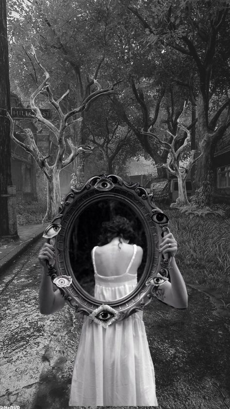 Styl Goth, Creepy Photography, Francesca Woodman, Mirror Photography, Reflection Art, Reflection Photography, Self Portrait Photography, Mirror Reflection, The Reflection