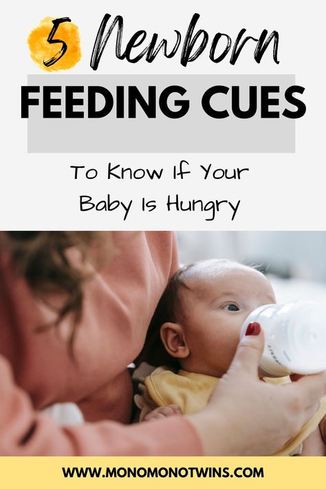 Understanding your newborn’s feeding cues is EASIER than you think! Here are 5 typical newborn feeding cues your baby will give you, so you can confidently respond to their needs. Plus, several more cues to know! #newborn #feeding #newbornfeeding #newbornfeedingcues #feedingcues Newborn Feeding Cues, Feeding Cues, Development Milestones, Newborn Feeding, Newborn Baby Tips, Lactation Consultant, Baby Development, Bottle Feeding, Baby Hacks