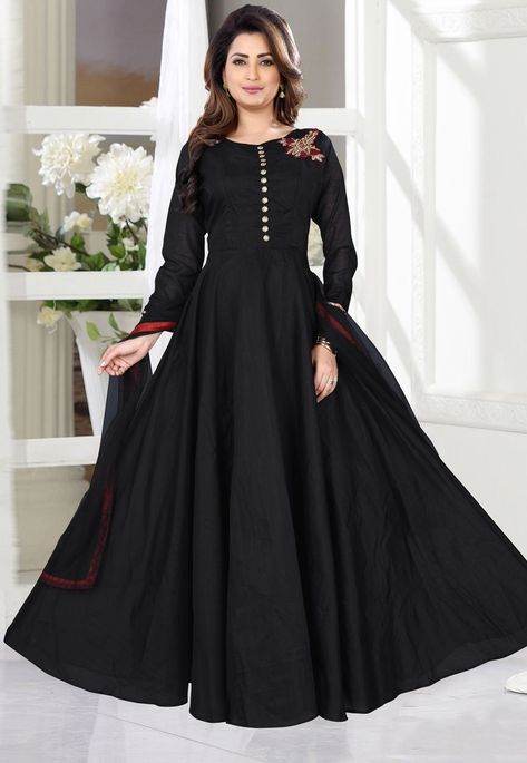 Black Dress Party Wear, वेस्टर्न ड्रेस, New Trendy Dresses, Plain Dresses, Black Kurti, Dress Party Wear, Desi Dress, Anarkali Dress Pattern, Abaya Style