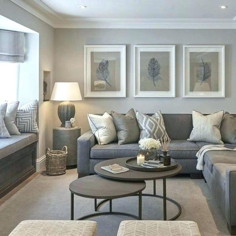 14 WAYS TO STYLE A GREY SOFA IN YOUR HOME – Smart Furniture & Decor Earthy Living Room, Furnitur Ruang Keluarga, Grey Sofa, Set Sofa, Living Room Color Schemes, Diy Boho, Trendy Living Rooms, Room Color Schemes, Lounge Decor