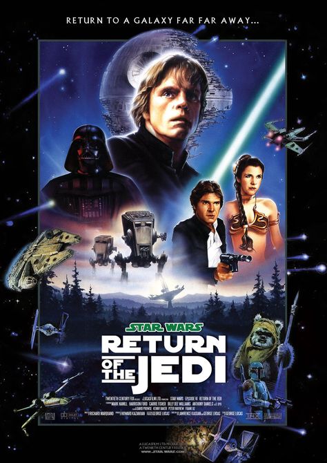 Episode VI Star Wars 7, Rian Johnson, Return Of The Jedi, Star Wars Film, Movie Posters Design, Mark Hamill, Star Wars Fan Art, Han Solo, Battlestar Galactica