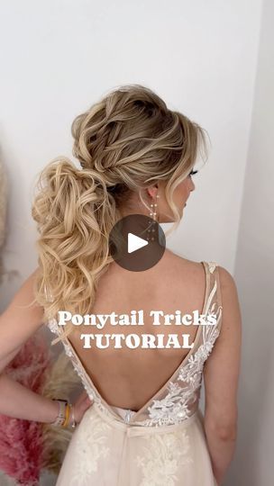 Ponytail Tricks, Ponytail Updo Wedding, Ponytail Hairstyles For Wedding, Haircuts For Women Over 70, Ponytail Trick, Short Hair Drawing, Wedding Ponytail Hairstyles, Diy Ponytail, Bridesmaid Hair Ponytail