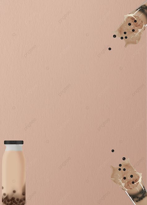 Casual Simple Pearl Milk Tea Background Boba Background Aesthetic, Milktea Menu Design Template, Milktea Aesthetic Background, Milk Tea Background, Drink Promotion, Tea Background, Bubble Tea Menu, Promotion Background, Tea Afternoon