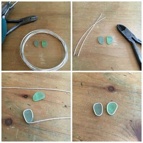 Beach Glass Jewelry Diy, Seaglass Silver Jewellery, Seaglass Earrings Diy, Sea Glass Diy, Seaglass Jewelry, Diy Jewelry Earrings, Bijoux Fil Aluminium, Diy Jewelry Unique, Diy Jewelry Inspiration