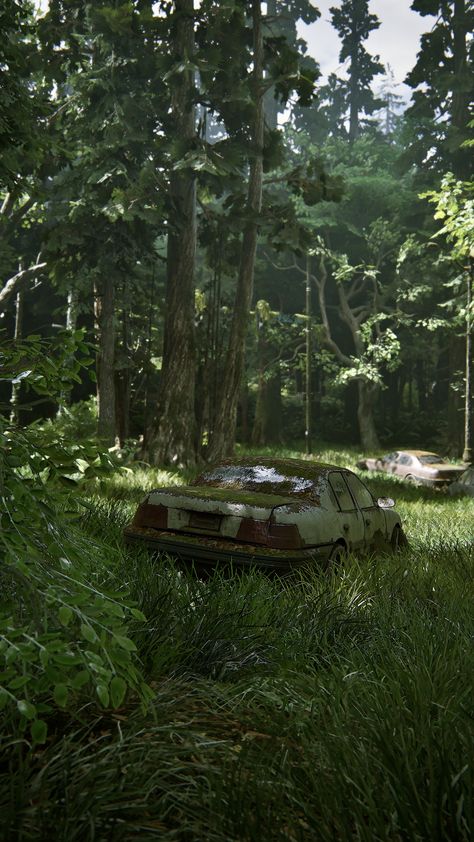 Stalker Game Aesthetic, Zombie Apocalypse Landscape, Post Apocalyptic Forest, Apocalypse Farm, Post Apocalyptic Aesthetic, Apocalypse Background, Apocalyptic Environment, Tlou Wallpapers, Nature Reclaiming