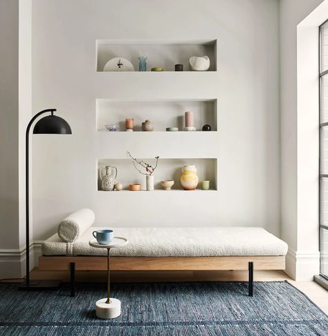 Colin King, Marble End Tables, Leather Rug, Danish Furniture, Daybed, Floating Shelves, End Tables, Home Furniture, Anthropologie