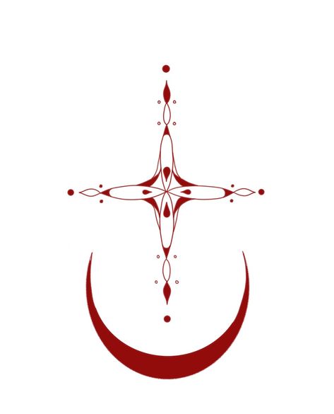 Tattoo idea Ornament moon Star Design Digital art Red painting Black And Red Ornamental Tattoo, Red Moon Tattoo Designs, Red Moon Tattoo, Red Painting, Red Tattoos, Red Moon, Red Star, Moon Tattoo, Star Designs