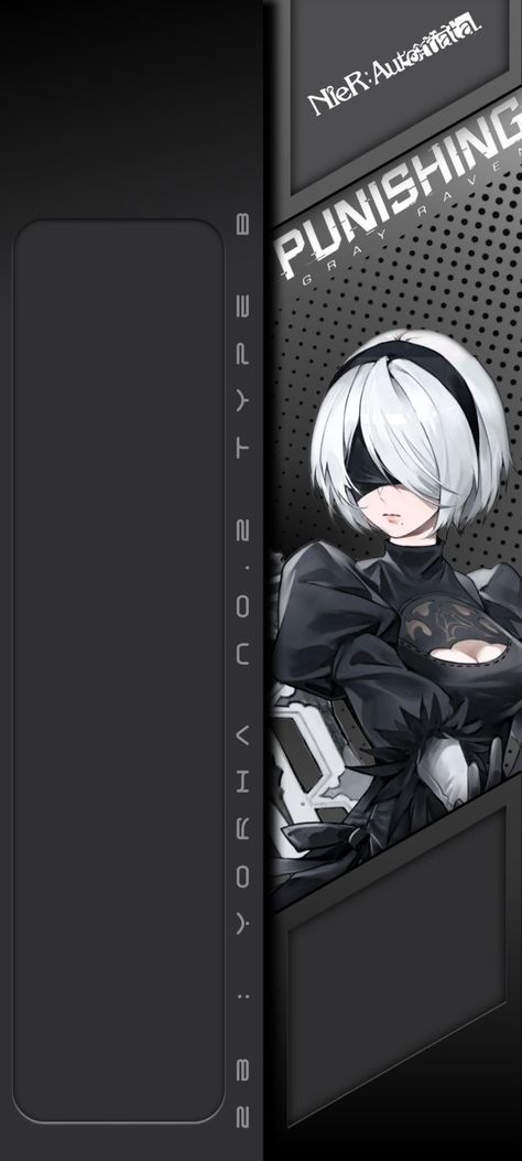 Half Anime Wallpaper, Half Screen Wallpaper Anime, Yorha Android, 2b Wallpaper, Half Wallpaper, Arte Madi, 2b Nier Automata, Yorha 2b, Half Screen