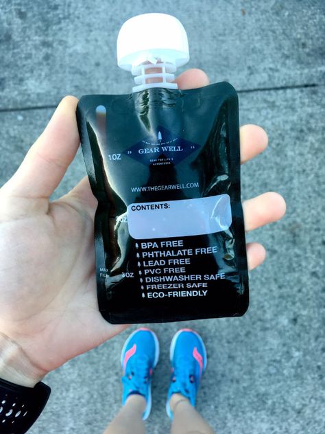 No more messy gel spills or GI distress on your run! Improve your fueling during your long runs with this EnduraPouch Fuel Pouch from the Gear Well. Homemade Energy Gel, Marathon Nutrition, Running Gels, Running Fuel, Runners Food, Fruit Pouches, Energy Gel, Natural Recipes, Hiking Food