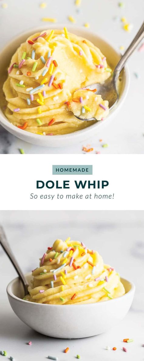 Vegan Dole Whip, Homemade Dole Whip, Aip Sweets, Dole Whip Recipe, Clean Sweets, Macro Recipes, Transformation Challenge, Pineapple Whip, Fit Foodie Finds