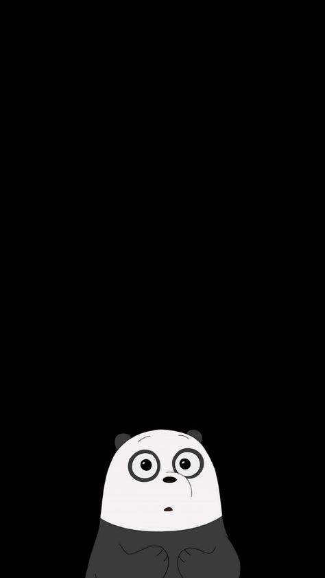 Wallpaper Bear Black Wallpaper, Aod Wallpapers, Polar Bear Cartoon, Iron Man Cartoon, We Bare Bears Wallpapers, Original Iphone Wallpaper, Stitch Drawing, Cartoon Wallpaper Hd, Iphone Wallpaper Pattern