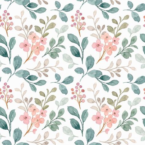 Seamless pattern of green and gray leave... | Premium Vector #Freepik #vector #pattern #flower #watercolor #floral Watercolor Flowers Pattern, Pattern Design Inspiration, Watercolor Floral Pattern, Green And Gray, Flower Pattern Design, Seamless Pattern Vector, Floral Border, Watercolor Pattern, Traditional Indian