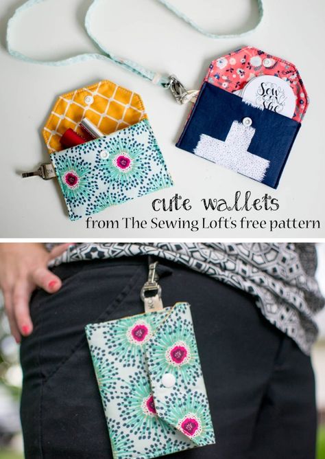 Quick Sewing Gifts, Sew Wallet, Sew Ins, Sewing Tutorials Free, Quick Gifts, Wallet Pattern, Fabric Craft, Free Quilting, Sewing Projects For Beginners