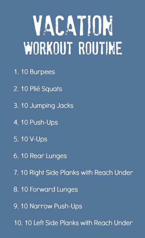 Vacation Workout Routine: Stay in shape when traveling, no equipment needed!!! Hotel Workout, Vacation Workout, Plie Squats, Beach Workouts, Exercise Routine, Crossfit Workouts, Travel Workout, Stay In Shape, I Work Out