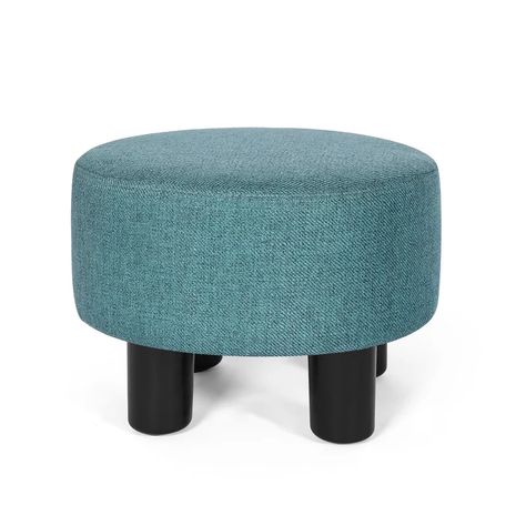 Latitude Run® 12.4'' Wide Round Footstool Ottoman | Wayfair Round Velvet Ottoman, Small Footstool, Round Footstool, Footstool Ottoman, Small Ottoman, Foot Rest Ottoman, Velvet Ottoman, Upholstered Ottoman, Under The Table