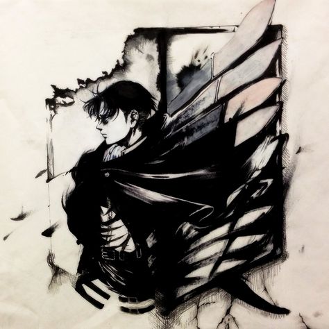 Attack On Titan Tattoo, Tous Les Anime, Captain Levi, Small Tattoos For Guys, Attack On Titan Levi, Attack On Titan Art, Eren Jaeger, Anime Tattoos, Levi Ackerman