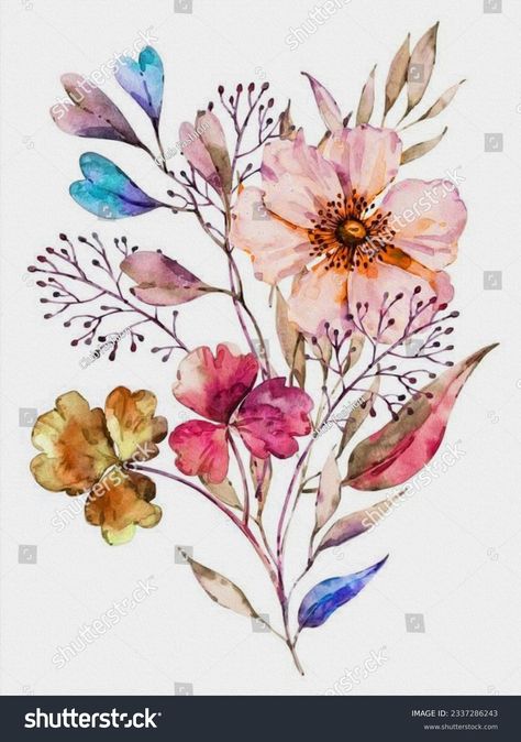 Blooming Watercolors Captivating Flowers Soft Hues Stock Illustration 2337286243 | Shutterstock Digital Lace Border Design, Bhagat Singh Wallpapers, Singh Wallpapers, Floral Print Wallpaper, Flower Hd, Digital Flower, Wallpaper Themes, Bhagat Singh, Textile Prints Design