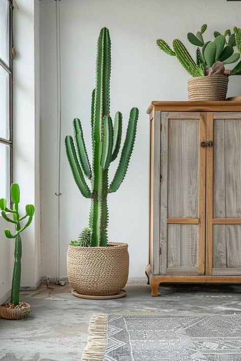 Indoor Cactus Garden, Room Plants, Indoor Cactus, Cactus Care, Front Garden Landscape, Small Apartment Design, Inside Plants, White Patches, Cactus Garden