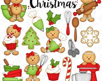 Christmas Baking Gingerbread, Gingerbread Bakery, Gingerbread Crafts, Pear Blossom, Clipart Christmas, Sweet Christmas, Blossom Design, Christmas Gingerbread, Christmas Clipart