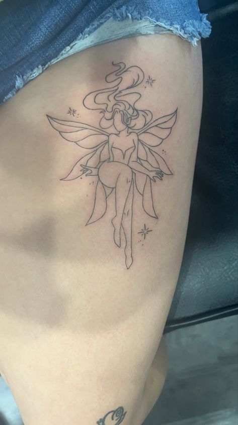 Pisces Fairy Tattoo, Plus Size Fairy Tattoo, Fairy Tattoo Forearm, Fire Fairy Tattoo, Batty Ferngully Tattoo, Mythical Tattoos For Women, Fairy Tattoos For Women Unique, Naked Fairy Tattoo, Winx Club Tattoo