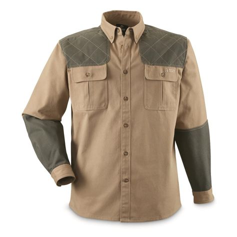 PRICES MAY VARY. 65 polyester 35 cotton poli ster algod n o baumwolle Button closure MADE FOR HUNTING: The Guide Gear button up shirt has been designed for comfort during outdoor activities. Built with room to move, it gives you flexibility when hunting DURABLE: Made from a cotton polyester blend, this hard-wearing material is constructed to last and offer durability. This men’s button down shirt has a classic design to support an active lifestyle QUILTED: The Guide Gear hunting work shirt featu Clothing Labels Design, Tactical Shirt, Hunting Accessories, Cargo Shirts, Outdoor Shirt, Hunting Clothes, Hunting Gear, Hunting Shirts, Work Shirt