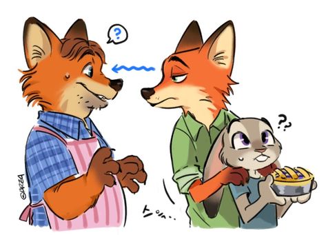 Zootopia Funny, Zootopia Anime, Nick Judy, Zootopia Nick, Zootopia Fanart, 하울의 움직이는 성, Zootopia Comic, Zootopia Art, Disney Character Art