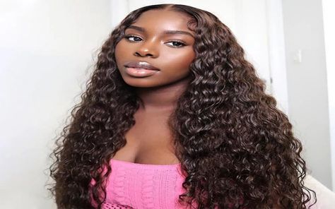 Cap Wigs 101: Achieving Long Hair Dreams In A Snap Natural Curly Wig, Peruvian Hair Bundles, Braid Clips, Deep Wave Wig, Bouncy Hair, Hair Tape, Dark Brown Hair Color, Wave Wig, Brown Wig