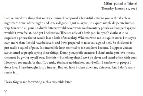 Vita Virginia Letter, Vita Sackville West Virginia Woolf, Virginia Woolf Letters To Vita, Vita Sackville West, I Just Miss You, Lyric Poetry, Kurt Vonnegut, Virginia Woolf, Letter To Yourself