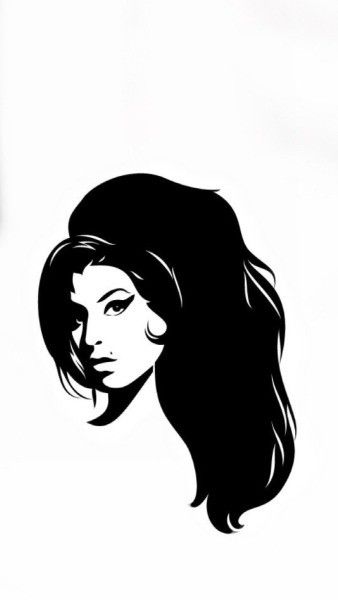 Amy Winehouse Drawing, Emo Girl Wallpaper, Amy Winehouse Black, Beatles Artwork, Tribute Tattoos, Black And White Cartoon, Pyrography Art, Tattoo Portfolio, Art Journal Therapy