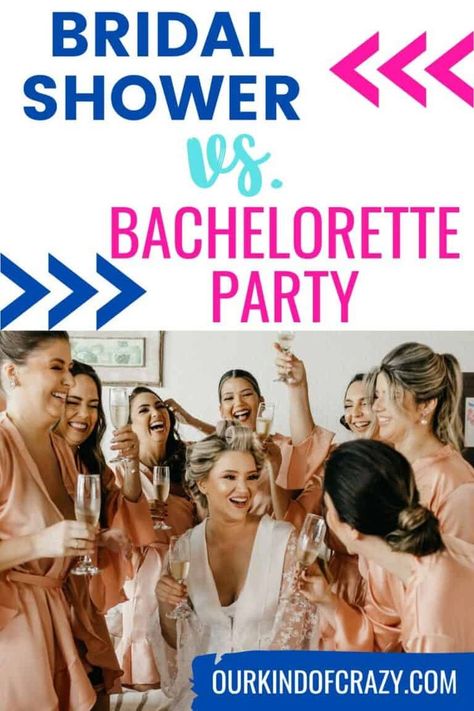 Bridal Shower vs. Bachelorette Party…what is the difference? The bridal shower and bachelorette party are traditionally the two celebratory events for the bride leading up to her wedding. Goa Party, Bachelorette Diy, Party Timeline, Wedding Guess, Nightlife Party, Engagement Humor, Bridal Shower Wine, Brides Basket, Bridal Shower Backdrop