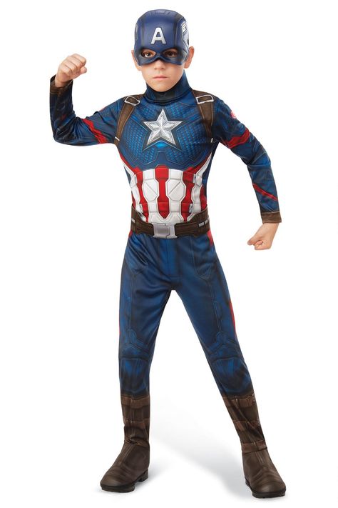 Avengers Endgame Captain America Costume for Kids | Chasing Fireflies Avengers Costumes, Hulk Spiderman, Captain America Costume, Marvel Costumes, Super Suit, Avengers Film, Spiderman Costume, Super Soldier, Game Props