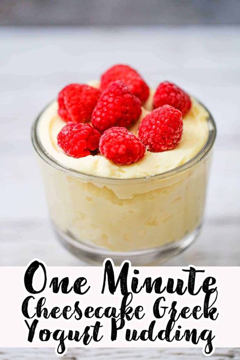 One Minute Cheesecake Yogurt Pudding #cheesecake #pudding #yogurt #easyrecipe Keto Yogurt Cheesecake, Zero Sugar Cheesecake Jello Recipes, Cheesecake Jello Recipes Instant Pudding Healthy, Cheesecake Pudding Mix And Greek Yogurt, Keto Yogurt Dessert Recipes, Greek Yogurt Jello Pudding, Keto Greek Yogurt Dessert, Greek Yogurt And Pudding Mix, Instant Cheesecake Pudding Recipes