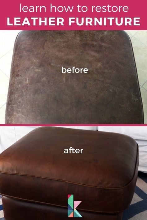 Cleaning Leather Furniture, Leather Couch Repair, Cleaning Leather Couch, Leather Furniture Repair, Couch Repair, Painting Ikea Furniture, Bedroom Furniture Ideas, Leather Restoration, Chair Repair