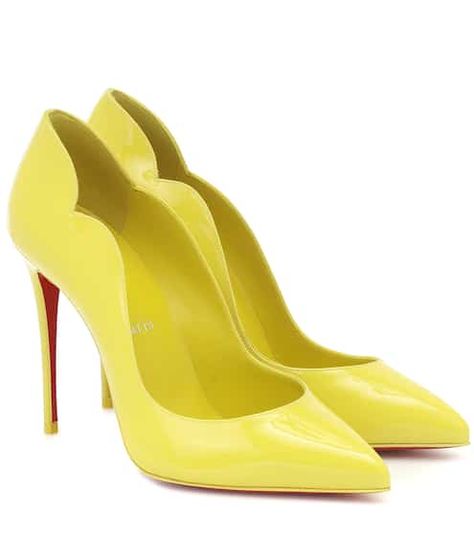 Christian Louboutin - Women's Collection | Mytheresa Luxury Heels, Designer Pumps, Christian Louboutin Women, Dress Yellow, Patent Leather Pumps, Women Boots, High Heels Stilettos, Louboutin Shoes, Leather Pumps