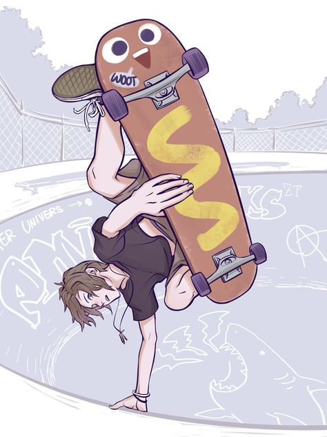 Chloe Price and her awesome Hawt Dawg Man skateboard Skate Art, Cali Girl, Longboards, Character Poses, Skateboard Art, Life Is Strange, Art Poses, Drawing Poses, Drawing Reference Poses