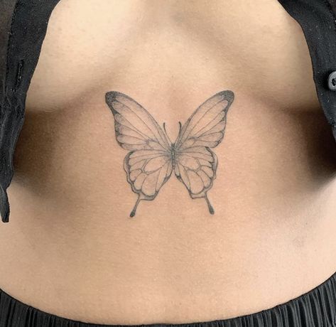 Butterfly Tattoo Between Breast, Tattoo In Between Breast, Tattoo Breast, Tattoo Between Breast, Between Breast Tattoo, Smiley Face Tattoo, Strawberry Tattoo, Simple Tattoo Designs, Small Tattoos Simple