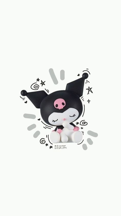 Aesthetic Kuromi Wallpaper, Kuromi Wallpaper Aesthetic, Black And Pink Aesthetic Wallpaper, Cute Kuromi Wallpaper, Kuromi Aesthetic Wallpaper, Kuromi Wallpaper Iphone, Wallpaper Kuromi, Kuromi Aesthetic, Wallpaper Sanrio