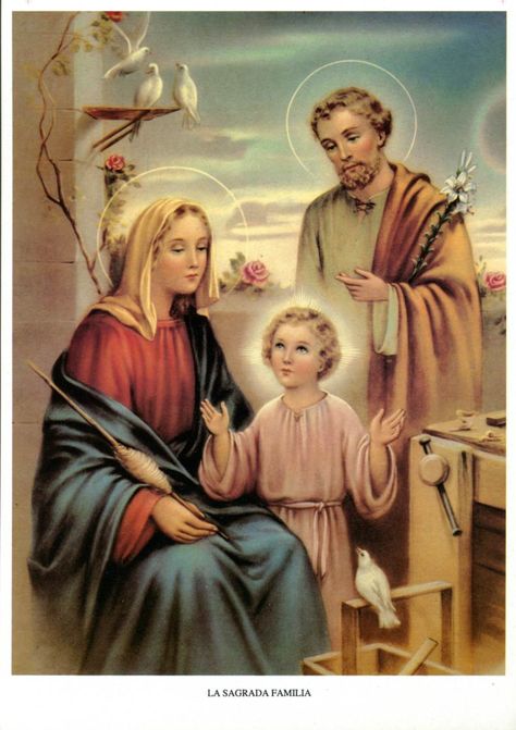 LAMINAS DE CARTONCILLO PLASTIFICADO Jesus Mother, Jesus Mary And Joseph, Pictures Of Christ, Religious Pictures, Religious Paintings, Christian Artwork, Blessed Mother Mary, Jesus Christ Images, Child Jesus