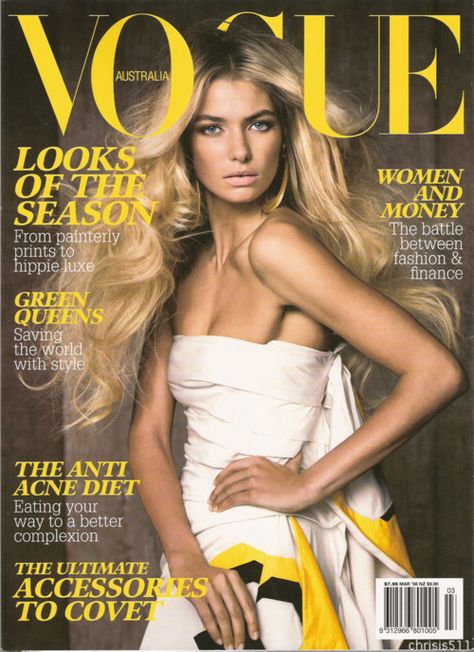 -- Jessica Hart, Lily Donaldson, Vogue Magazine Covers, White Strapless Dress, Fashion Magazine Cover, Queen Fashion, Fashion Cover, Vogue Covers, Vogue Australia