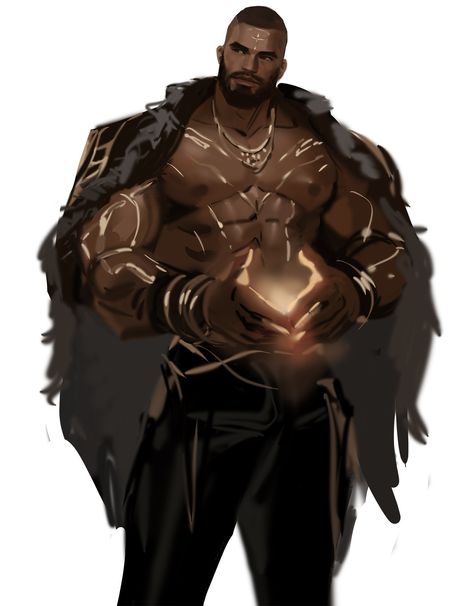 Black Cartoon Characters, Dungeons And Dragons Characters, Black Characters, Black Artwork, Black Anime Characters, Black Cartoon, Black Anime, Black Art Pictures, Afro Art