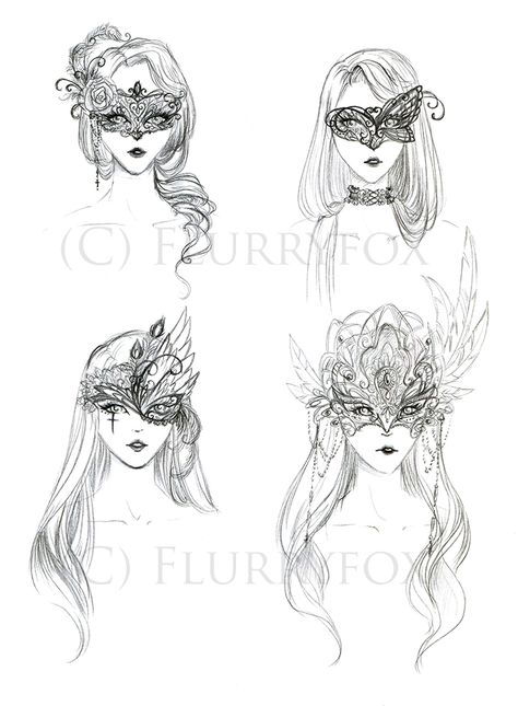 Ball Mask Drawing, Ball Masks, Masquerade Drawing, Mascerade Masks, Mascarade Mask Drawing, Masquerade Mask Drawing Reference, Steampunk Mask Design, Masks Drawing, Face Mask Drawing