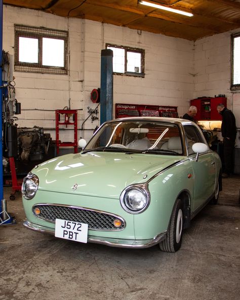 Cute Vehicles, Nissan Figaro, Visualization Board, Bug Car, Chanel Aesthetic, Tiny Cars, Cars Aesthetic, Cool Vehicles, Vintage Vehicles