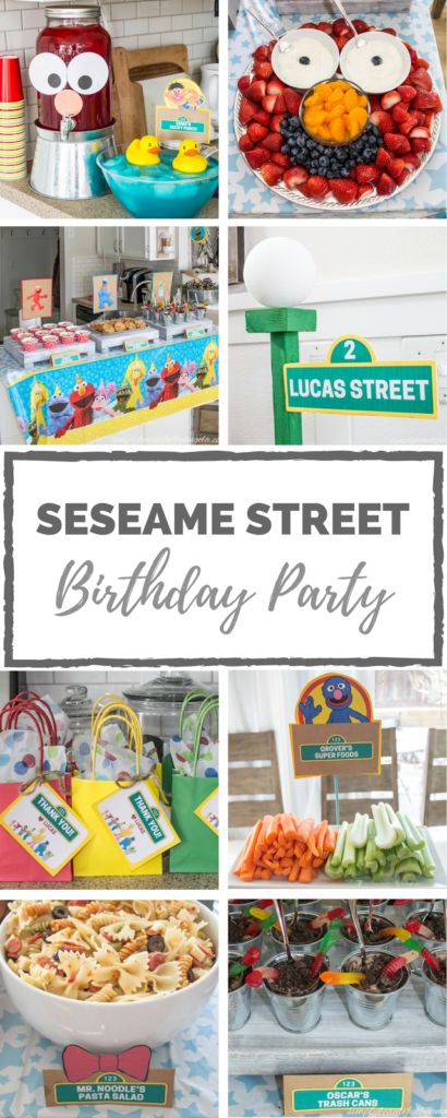 Lucas’ Sesame Street Birthday Party Sesame Street Birthday Snack Ideas, Elmo Second Birthday Party, Elmo Birthday Food Ideas, Second Birthday Sesame Street, Sesame Street Birthday Snacks, Elmo Party Food Ideas, Sesame Street Birthday Party Food Ideas, Sesame Street Dessert Table Ideas, Elmo Food Ideas