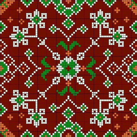 Patola Design Graph, Patola Design Pattern Graph, Patola Graph Design, Ikkat Motifs, Patola Motifs, Chunri Design, Aztec Pattern Art, Patola Pattern, Patola Sari